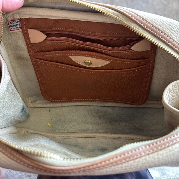 Dooney & Bourke Classic Cream Leather Crossbody Bag - Picture 8 of 14